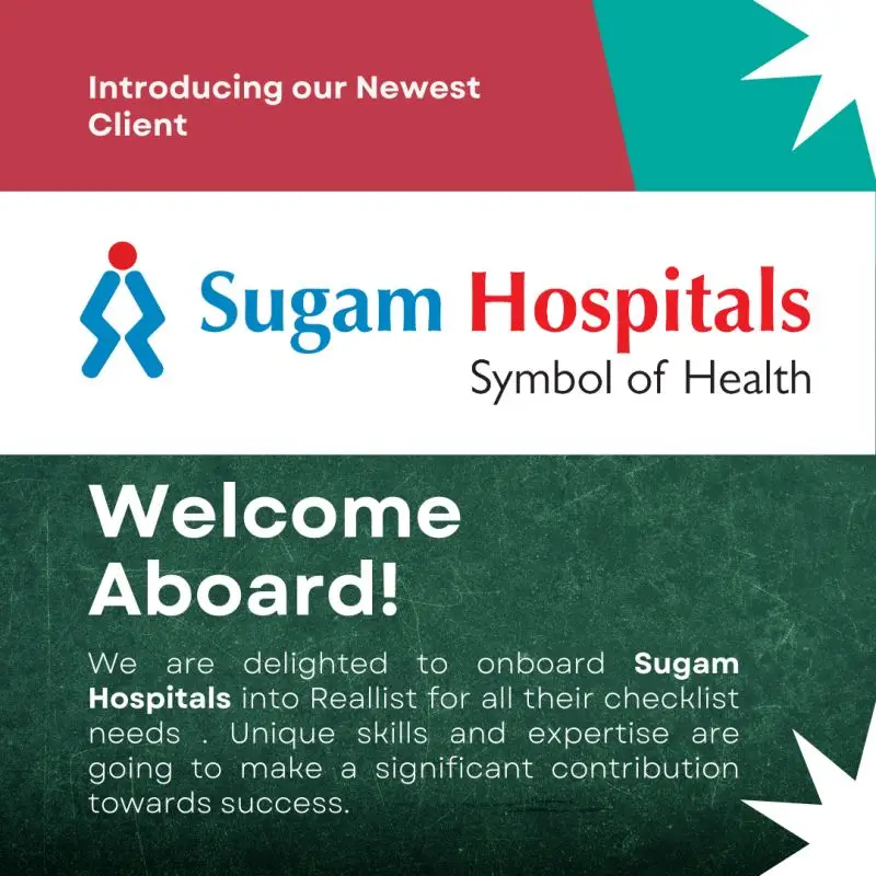 Sugam Hospitals joining Reallist